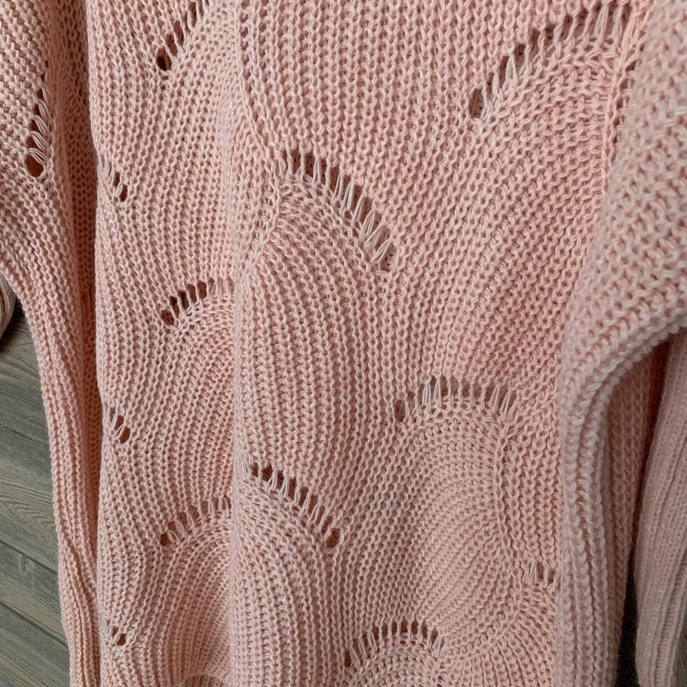 LAST 1 ✨Rose Cable Knit Wide Neck Sweater - Picture 4 of 4